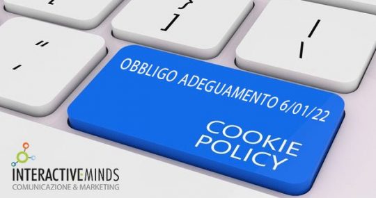 Interactive Minds - obbligo adeguamento cookie policy
